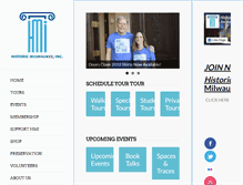 Tablet Screenshot of historicmilwaukee.org